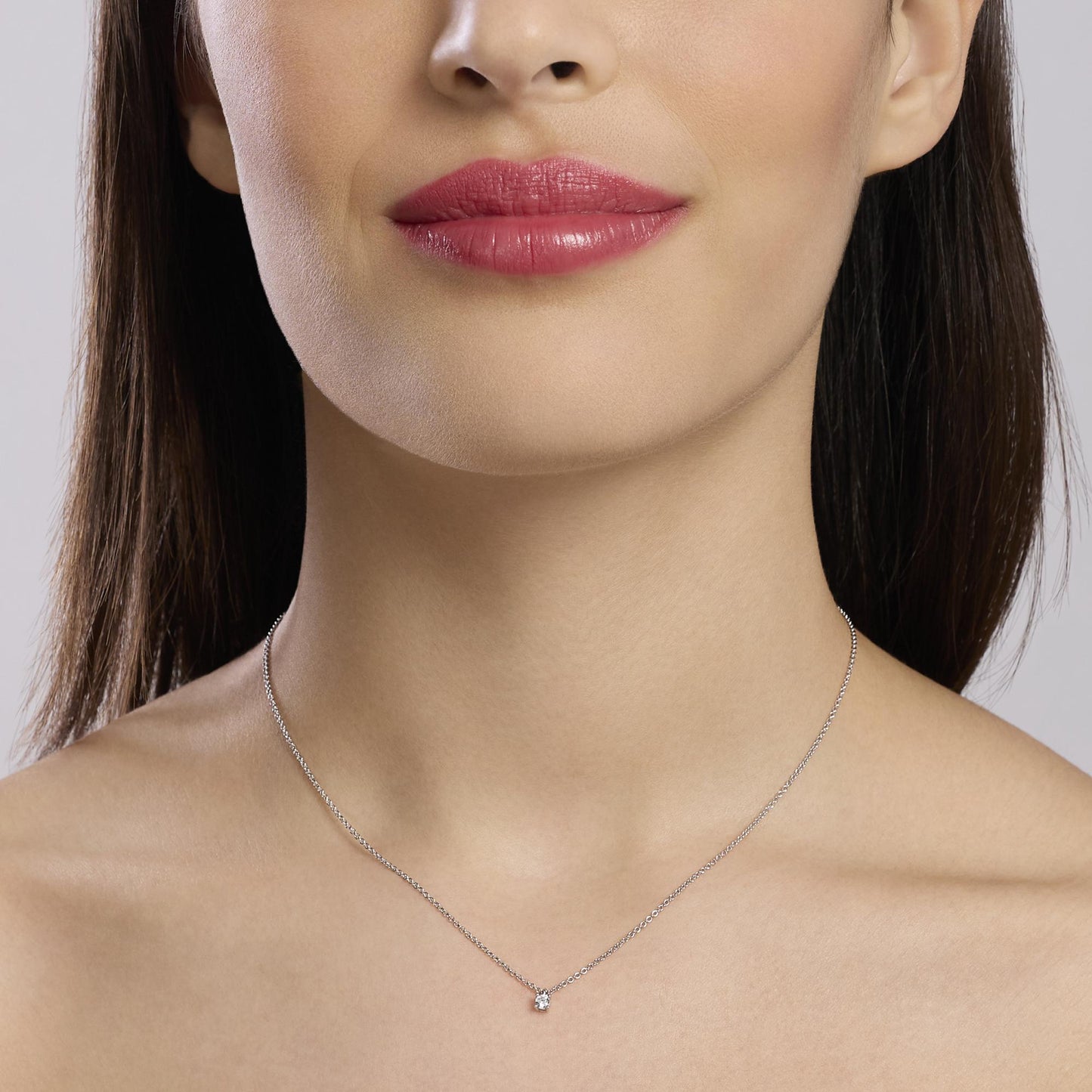 MABINA MY DIAMOND - Girocollo con diamante lab-grown