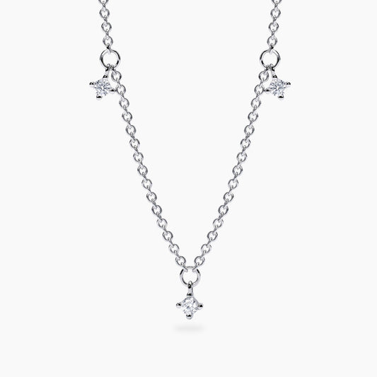 MABINA MY DIAMOND -Girocollo con punti luce in diamanti lab-grown