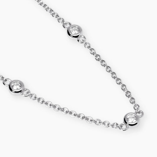 MABINA MY DIAMOND -Codice: 553815  Collana con punti luce in diamanti lab-grown 0,014 carati