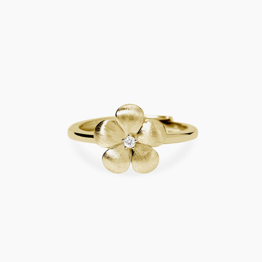 MABINA - Anello con fiore in argento