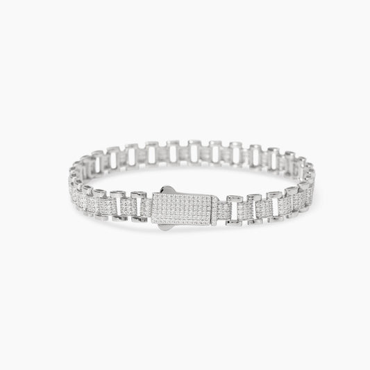 MABINA - Bracciale in argento e zirconi