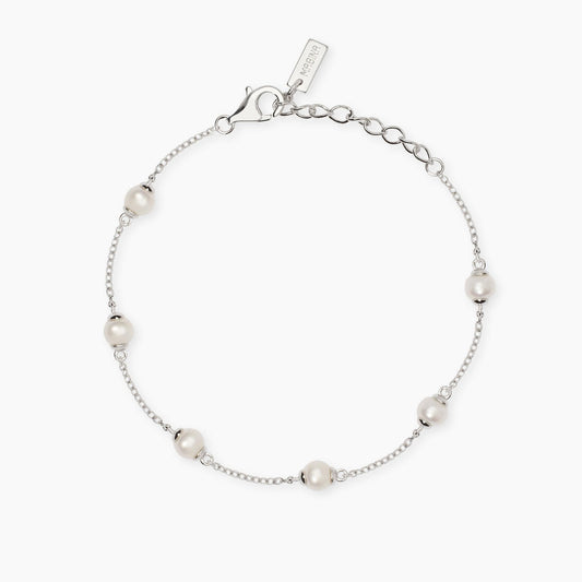 MABINA - Bracciale in argento con perle coltivate