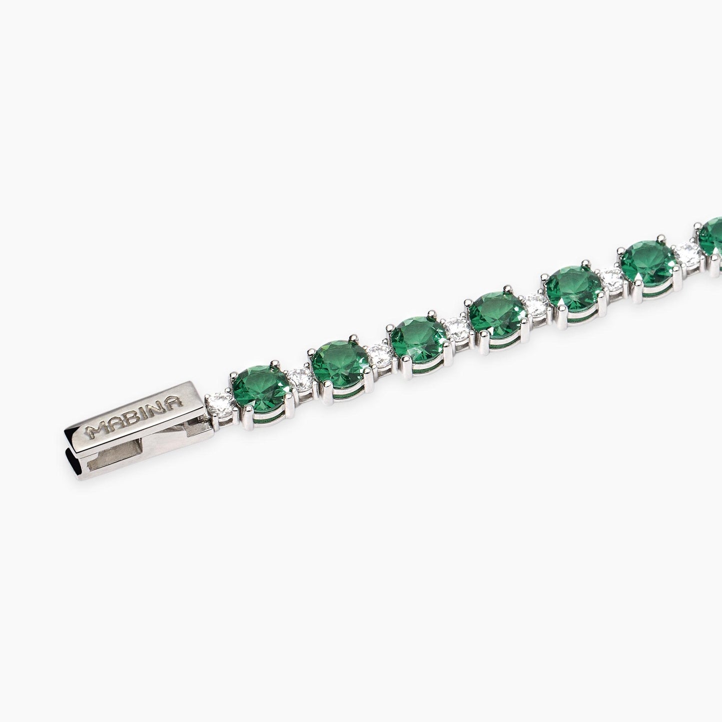 MABINA -Bracciale con smeraldi sintetici