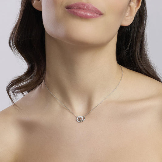 MABINA - Girocollo doppio cerchio