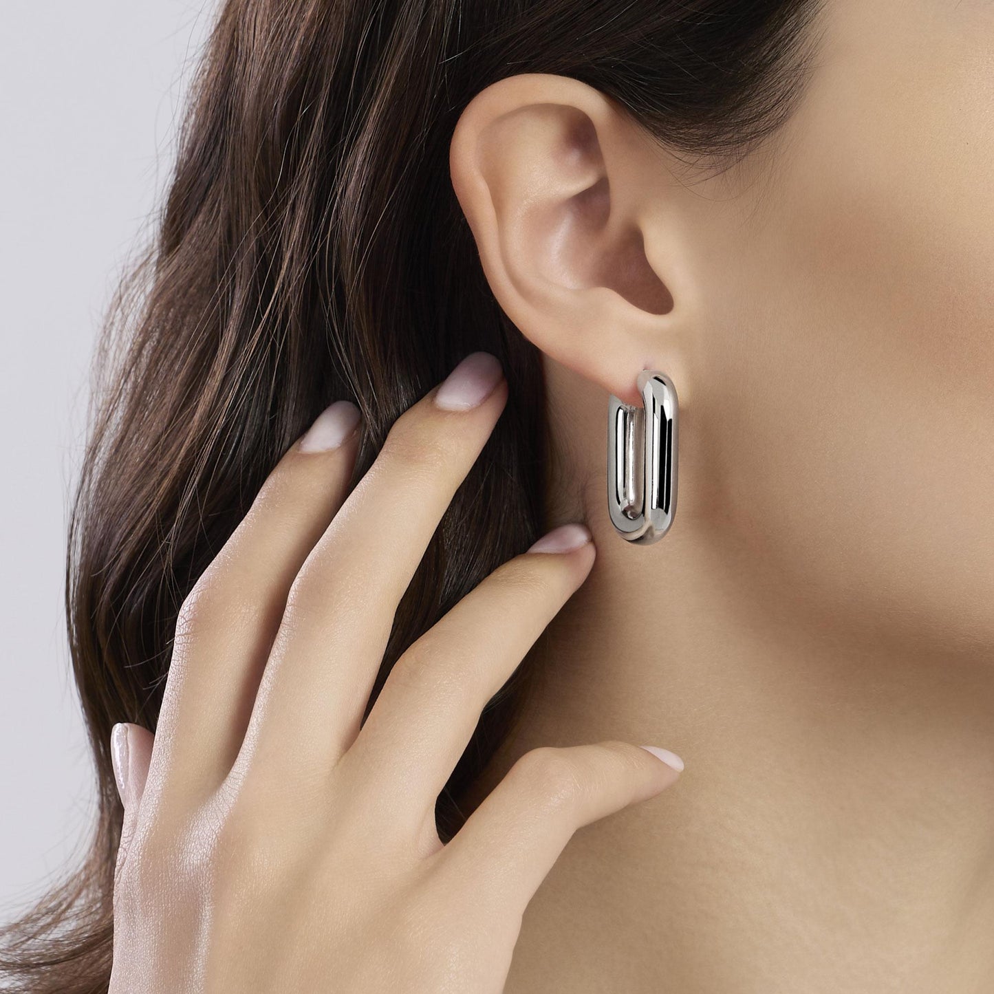 MABINA -Orecchini chunky in argento