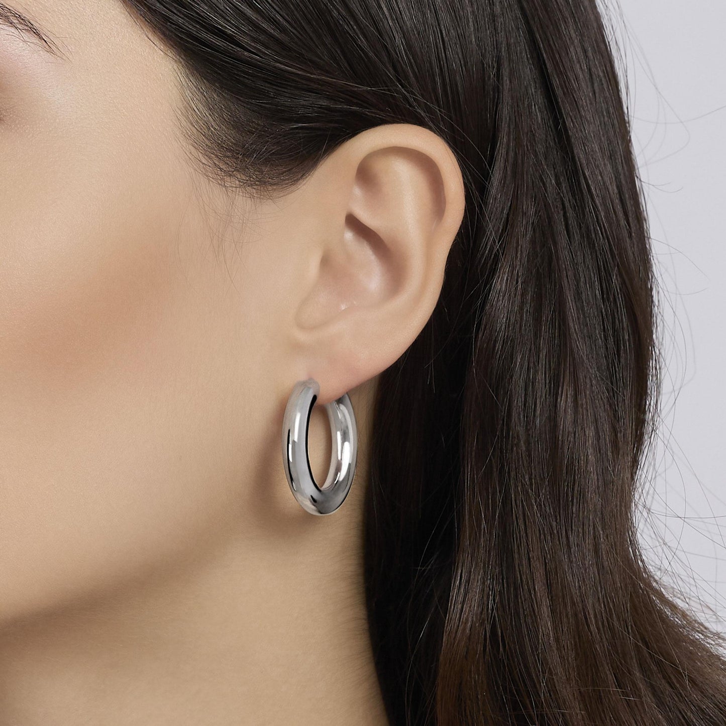 MABINA - Orecchini a cerchio in argento