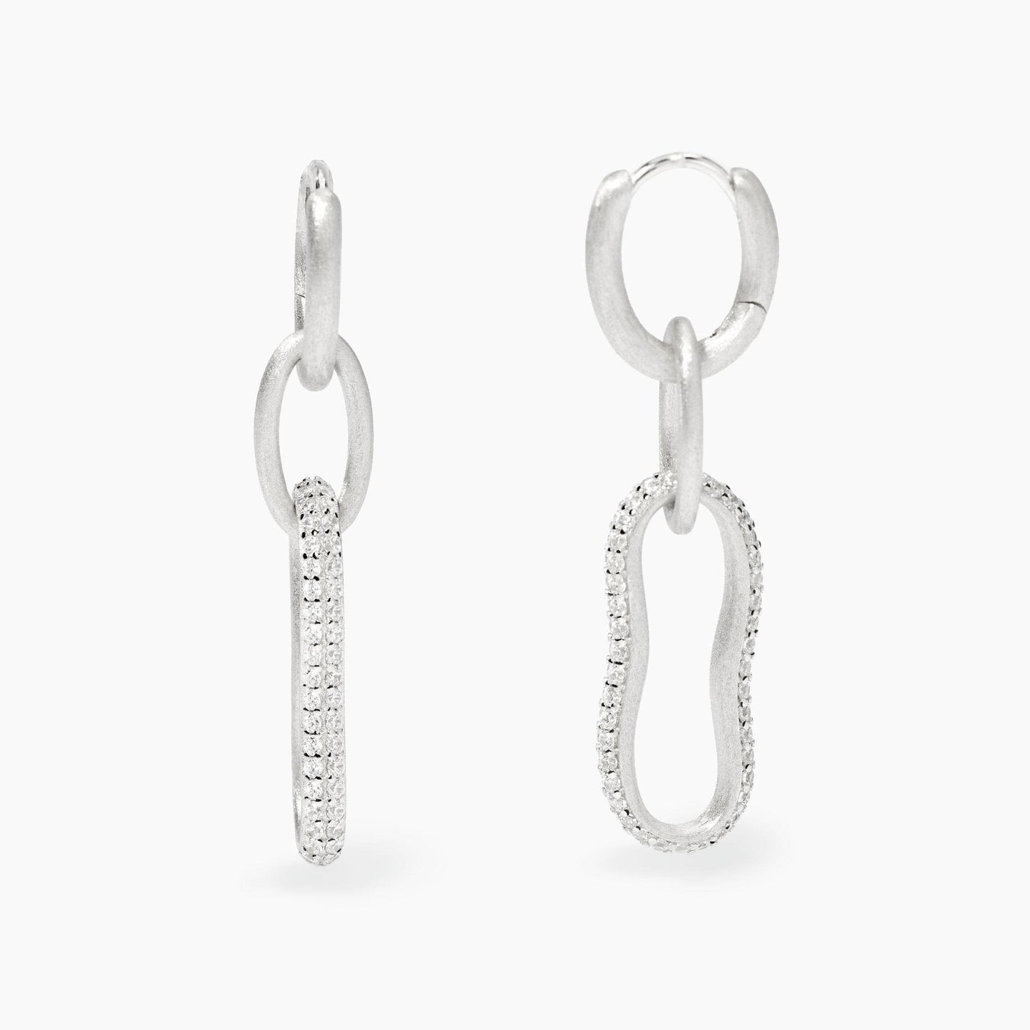 MABINA - Orecchini a cerchio con pendente