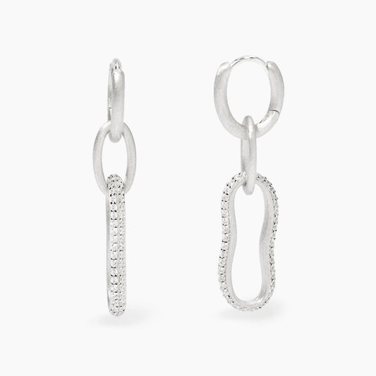 MABINA - Orecchini a cerchio con pendente