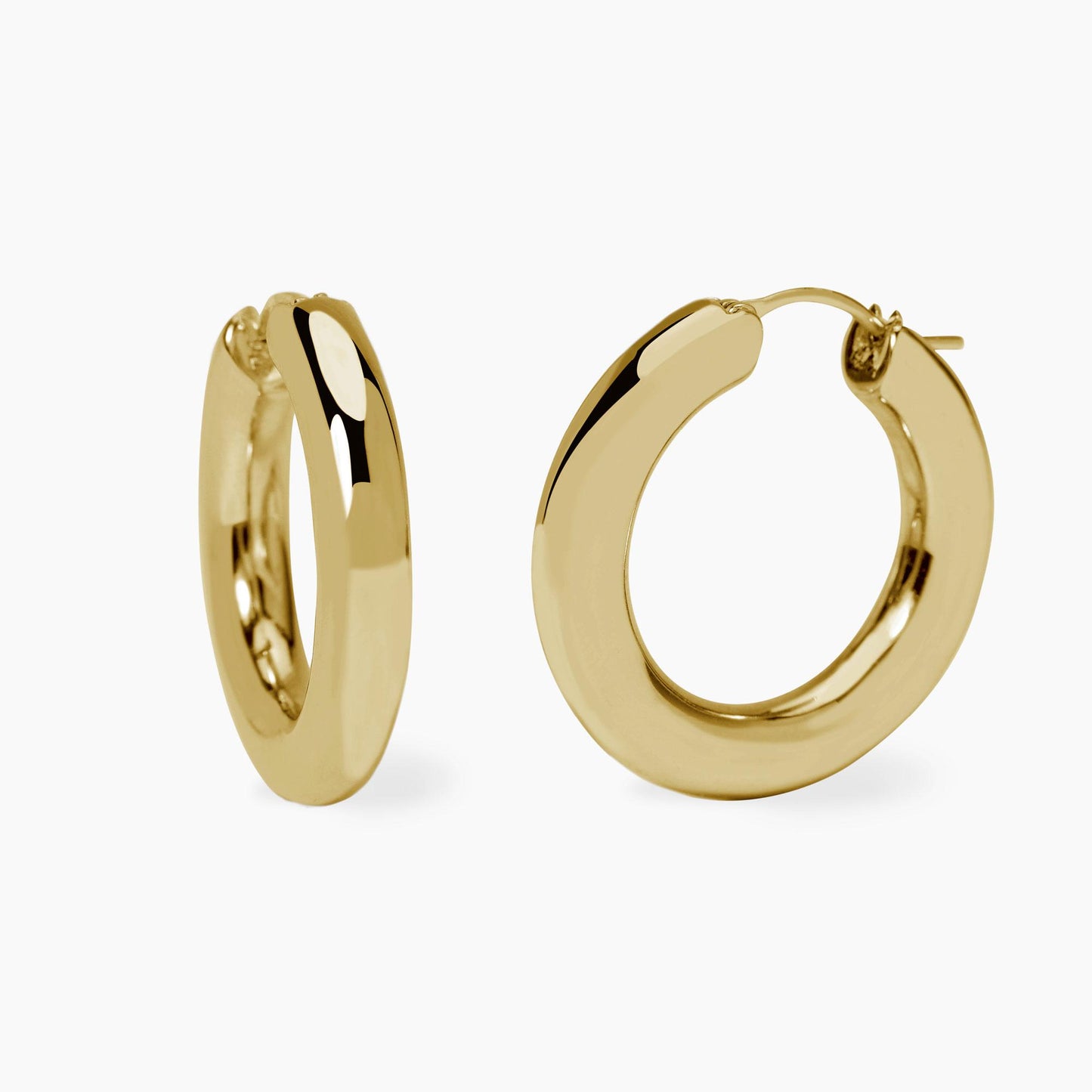 MABINA - Orecchini chunky in argento dorato