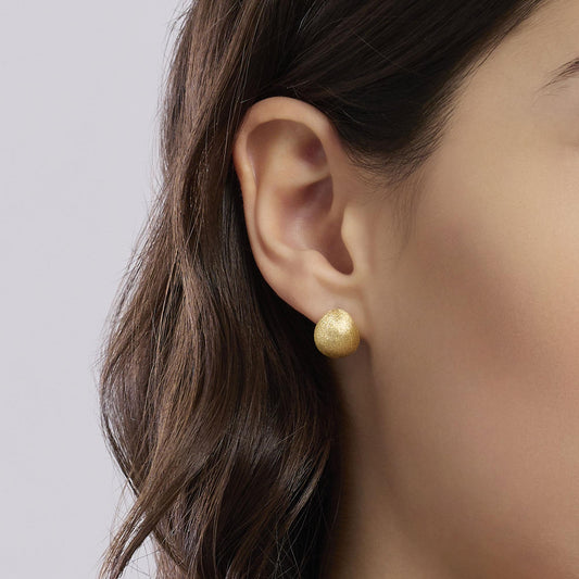 MABINA - Orecchini goccia in argento dorato