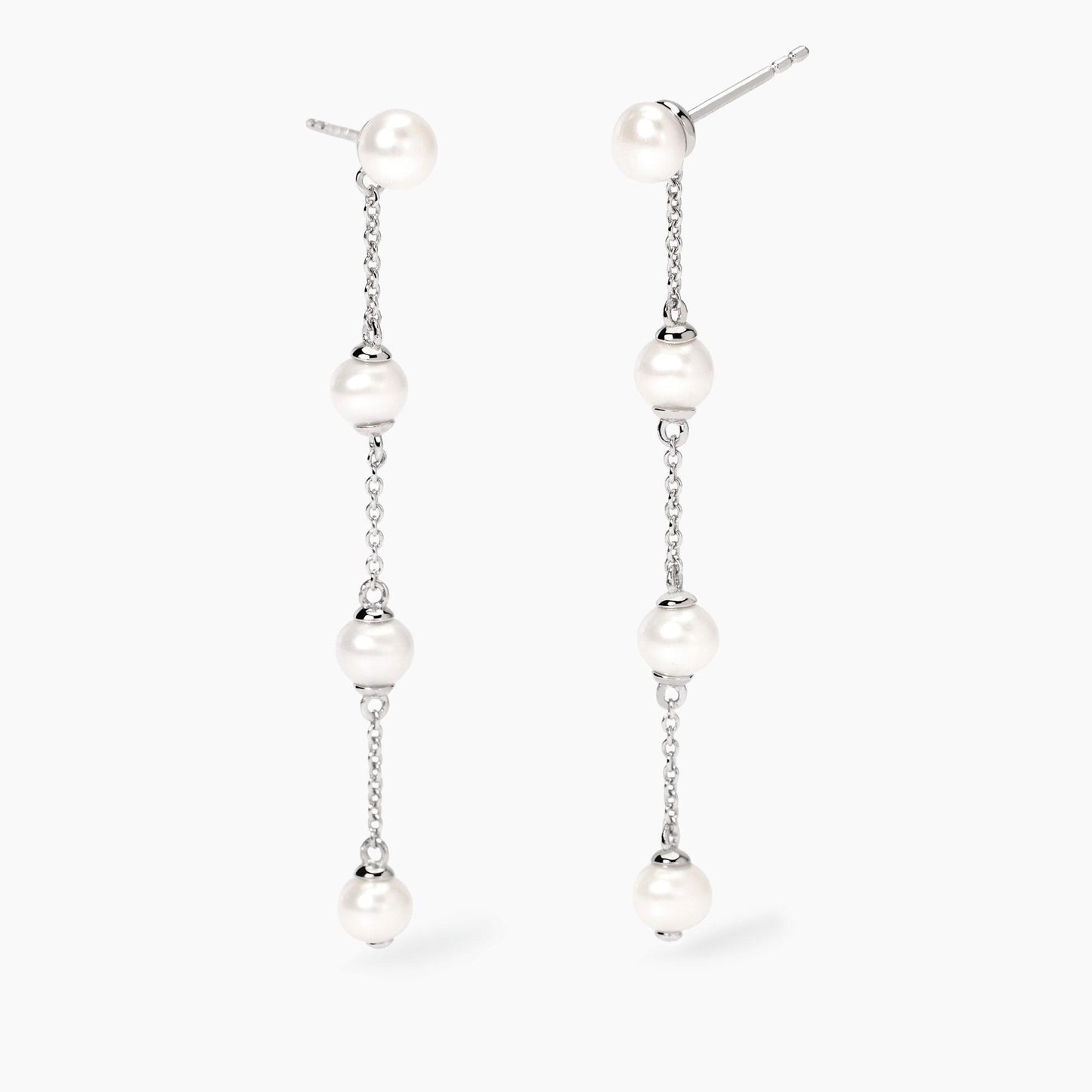 MABINA - Orecchini pendenti con perle coltivate