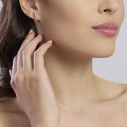 MABINA - Orecchini in argento e zirconiTRA LE TUE BRACCIA