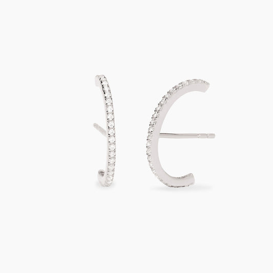 MABINA - Orecchini in argento e zirconi