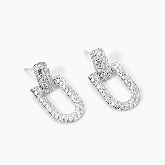 MABINA -Orecchini in argento con zirconi