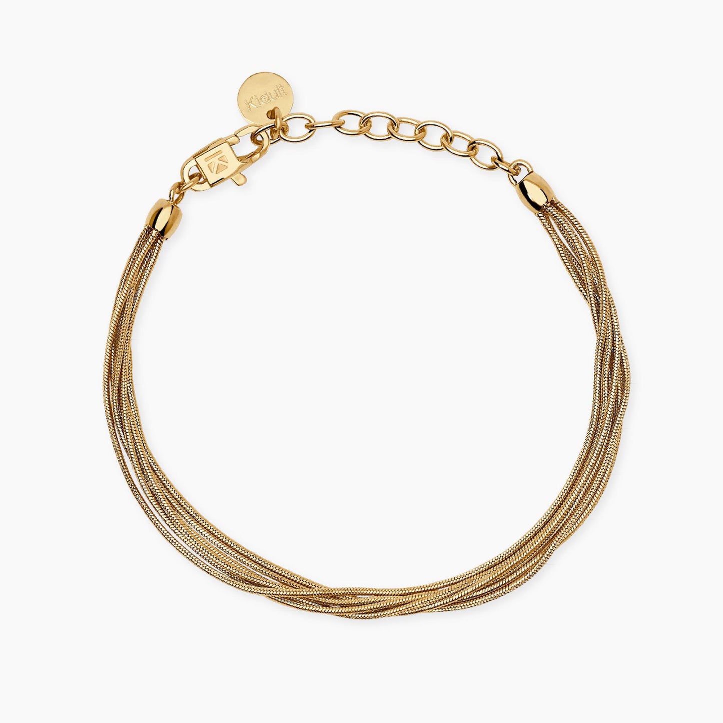 KIDULT - Bracciale multifilo con catena snake