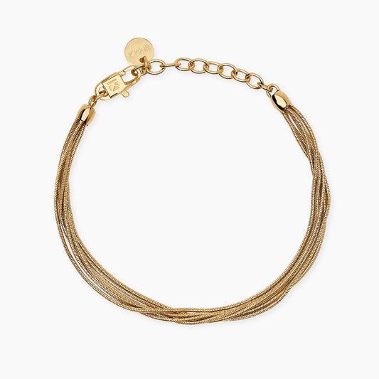 KIDULT - Bracciale multifilo con catena snake