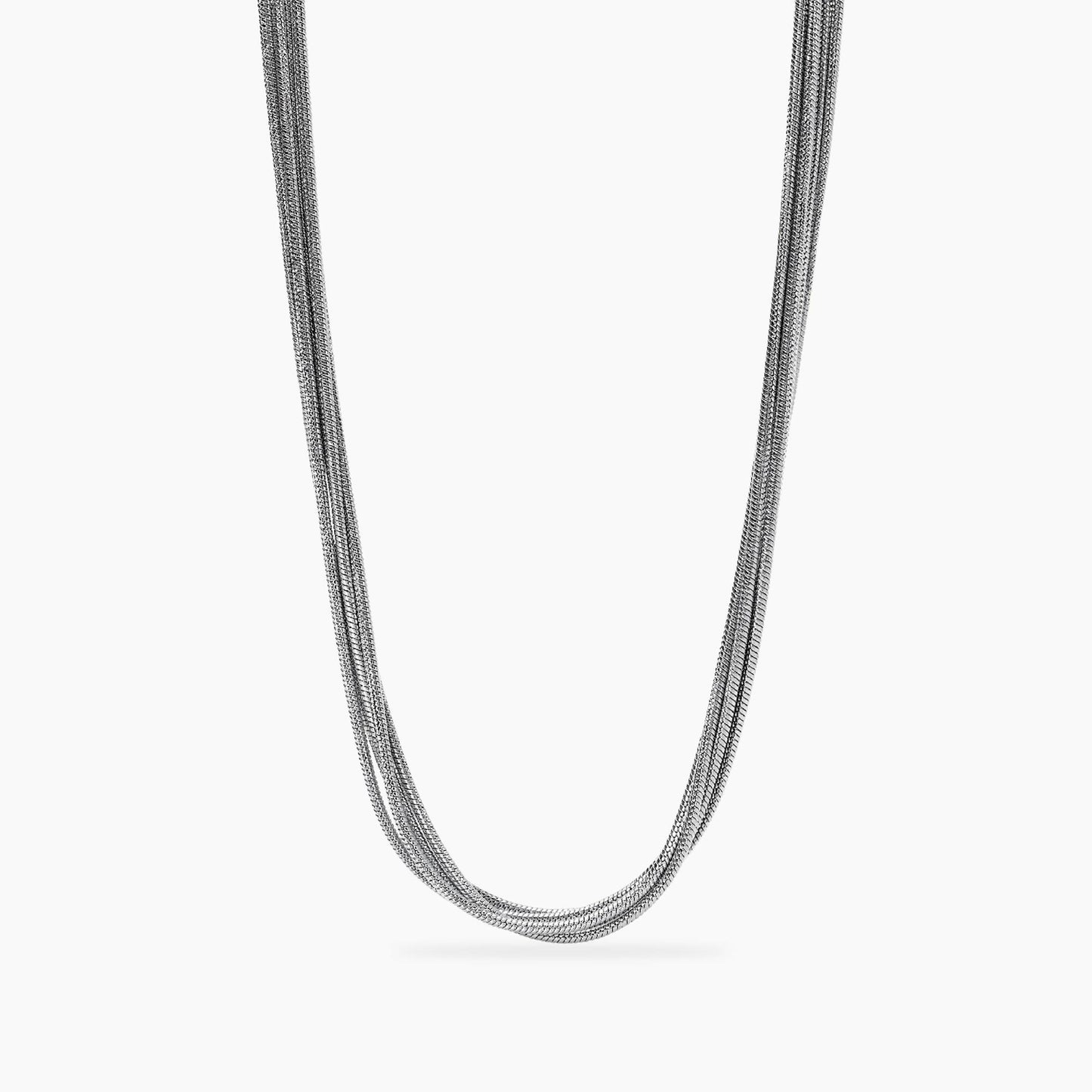 KIDULT - Girocollo in acciaio con catene snake