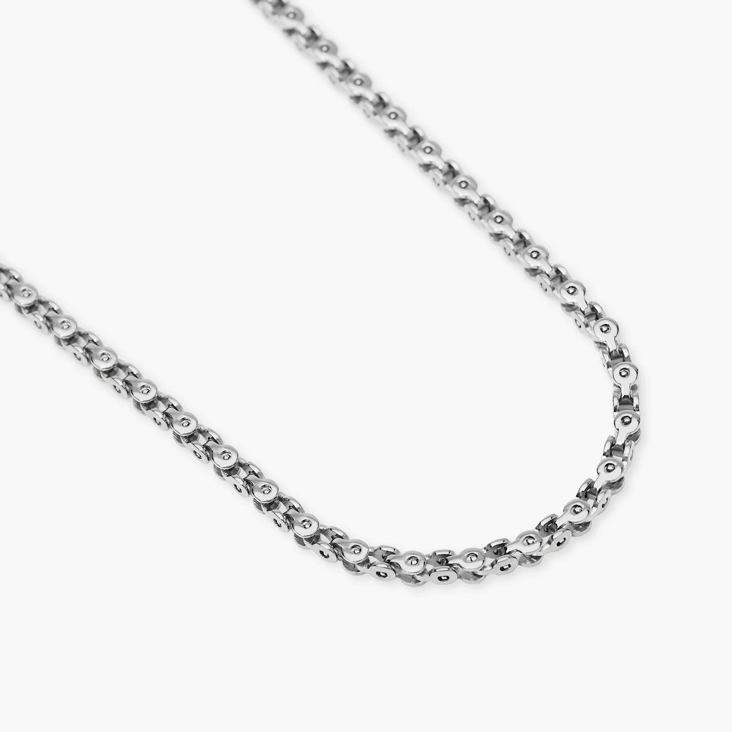 KIDULT -Collana uomo in acciaio con catena fancy