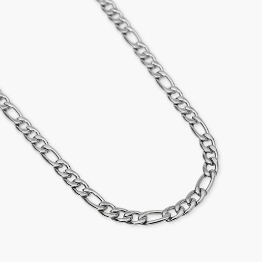 KIDULT -Collana uomo in acciaio con catena figaro