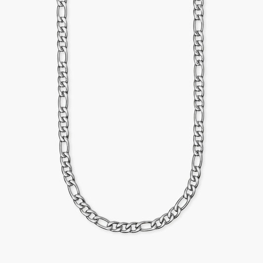KIDULT -Collana uomo in acciaio con catena figaro