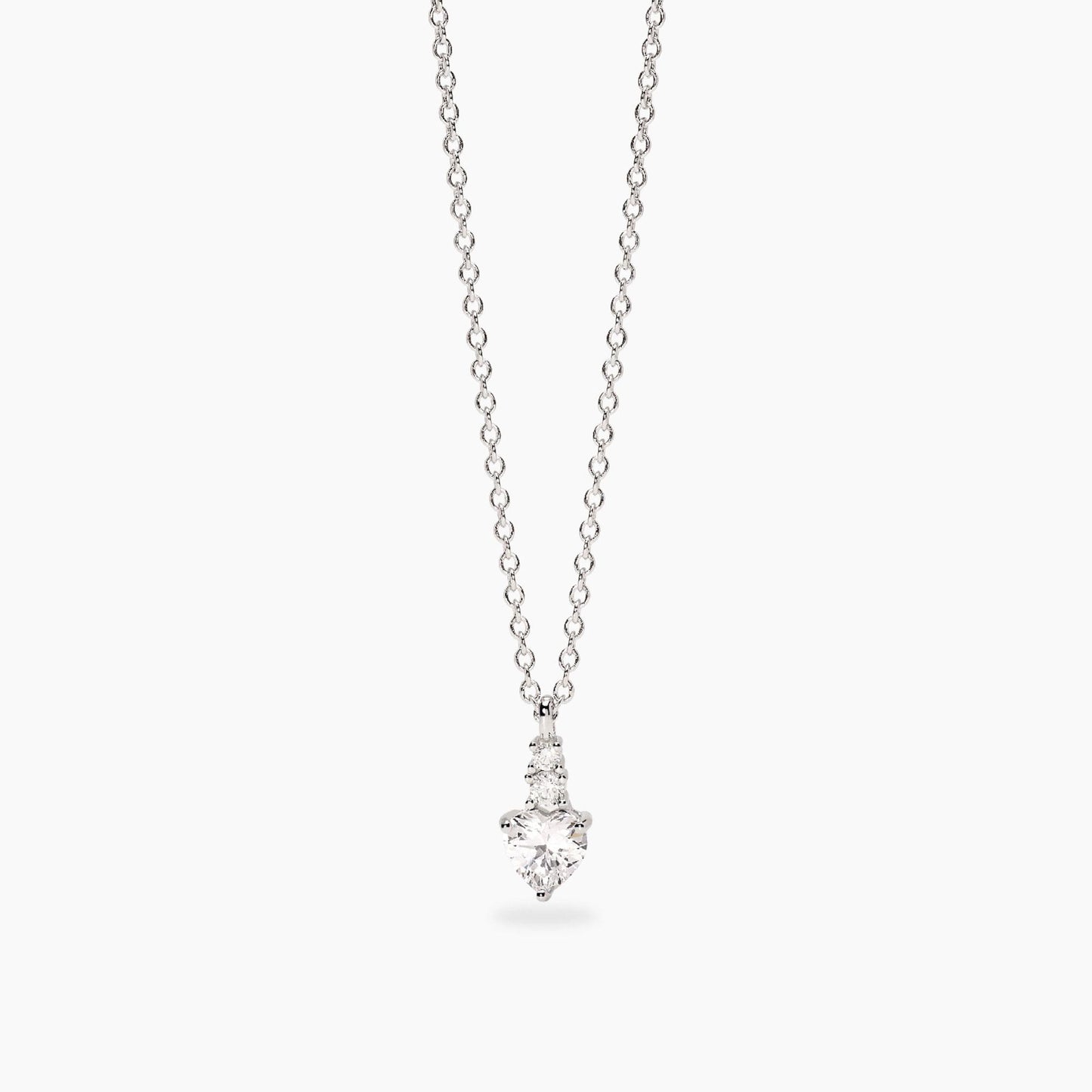 MABINA - Girocollo con pendente con zirconi taglio cuore