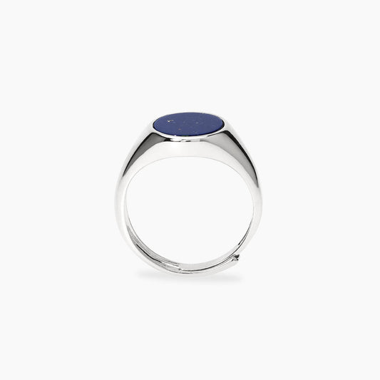 MABINA UOMO -Anello ovale in argento e lapis KINGSTONE
