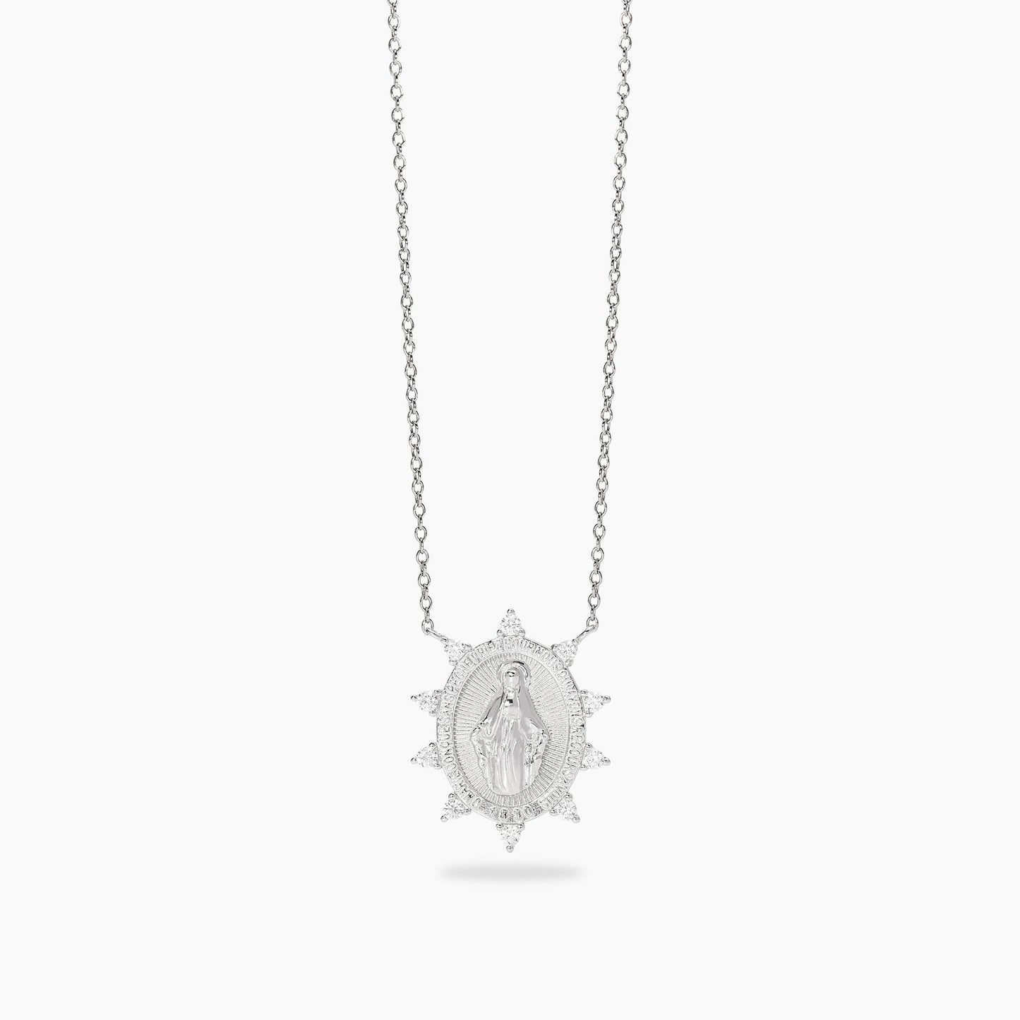 MABINA - Girocollo in argento con ciondolo Madonnina