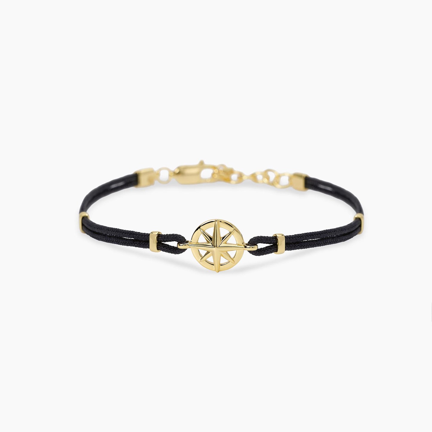 MABINA - Bracciale in nylon con rosa dei venti da uomo