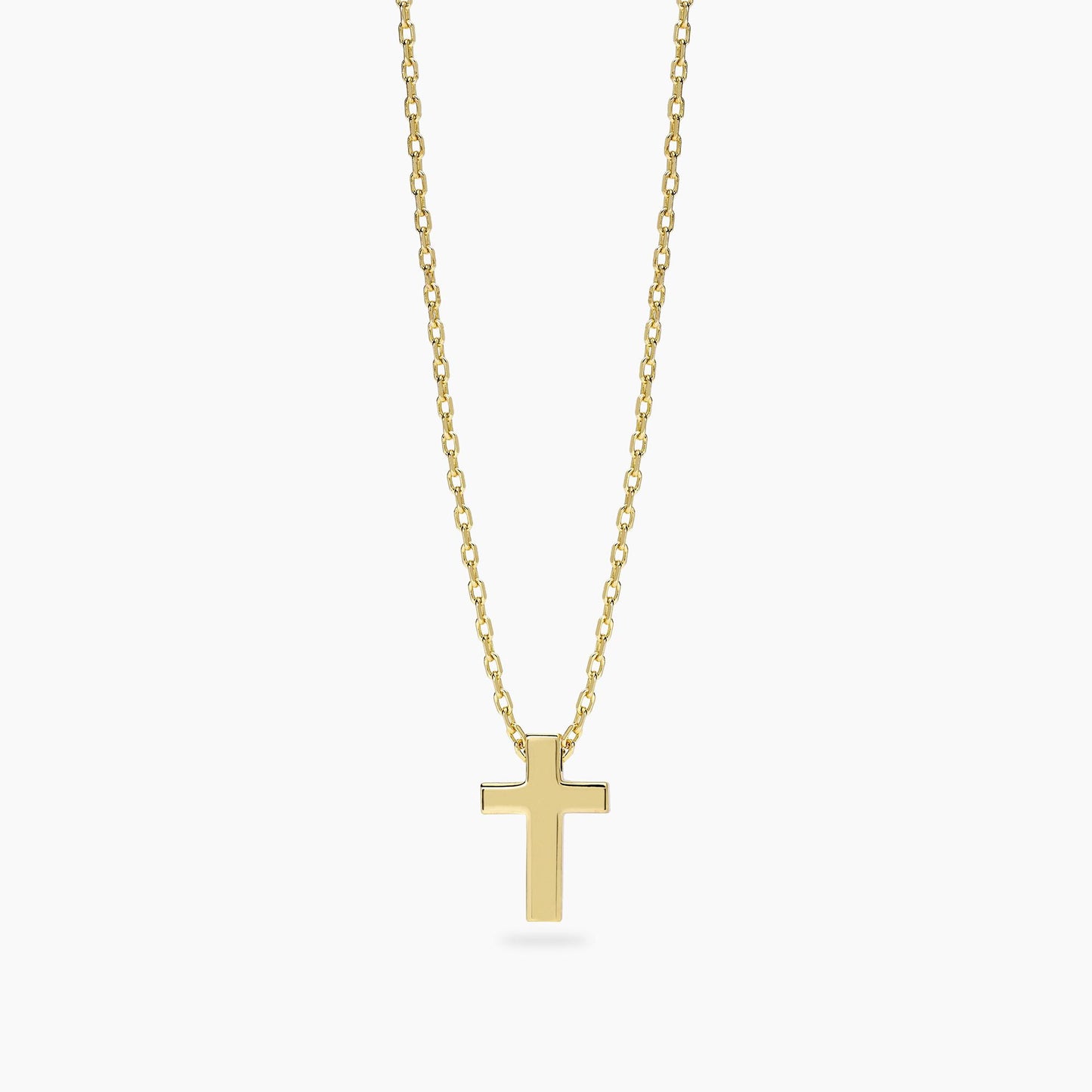 MABINA UOMO - Collana da uomo in argento dorato con croce