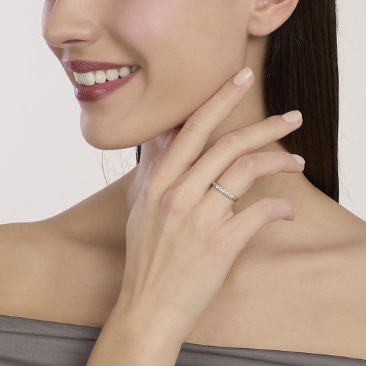 MABINA MY DIAMOND - Anello con diamanti in lab-grown 0,25 carati