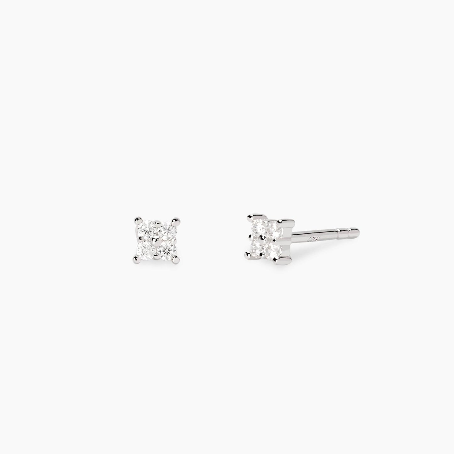 MABINA MY DIAMOND - Orecchini punto luce in diamanti lab-grown