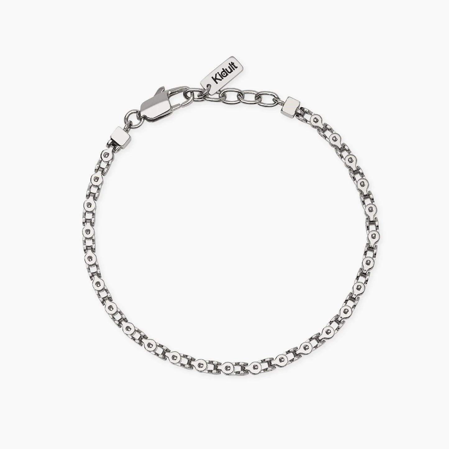 KIDULT - Bracciale uomo in acciaio con catena fancy