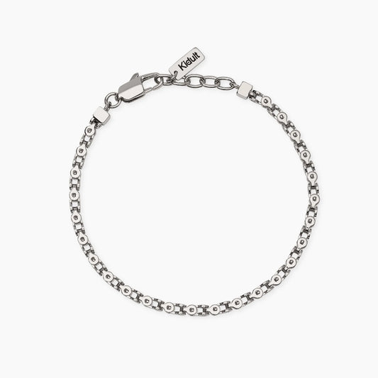 KIDULT - Bracciale uomo in acciaio con catena fancy