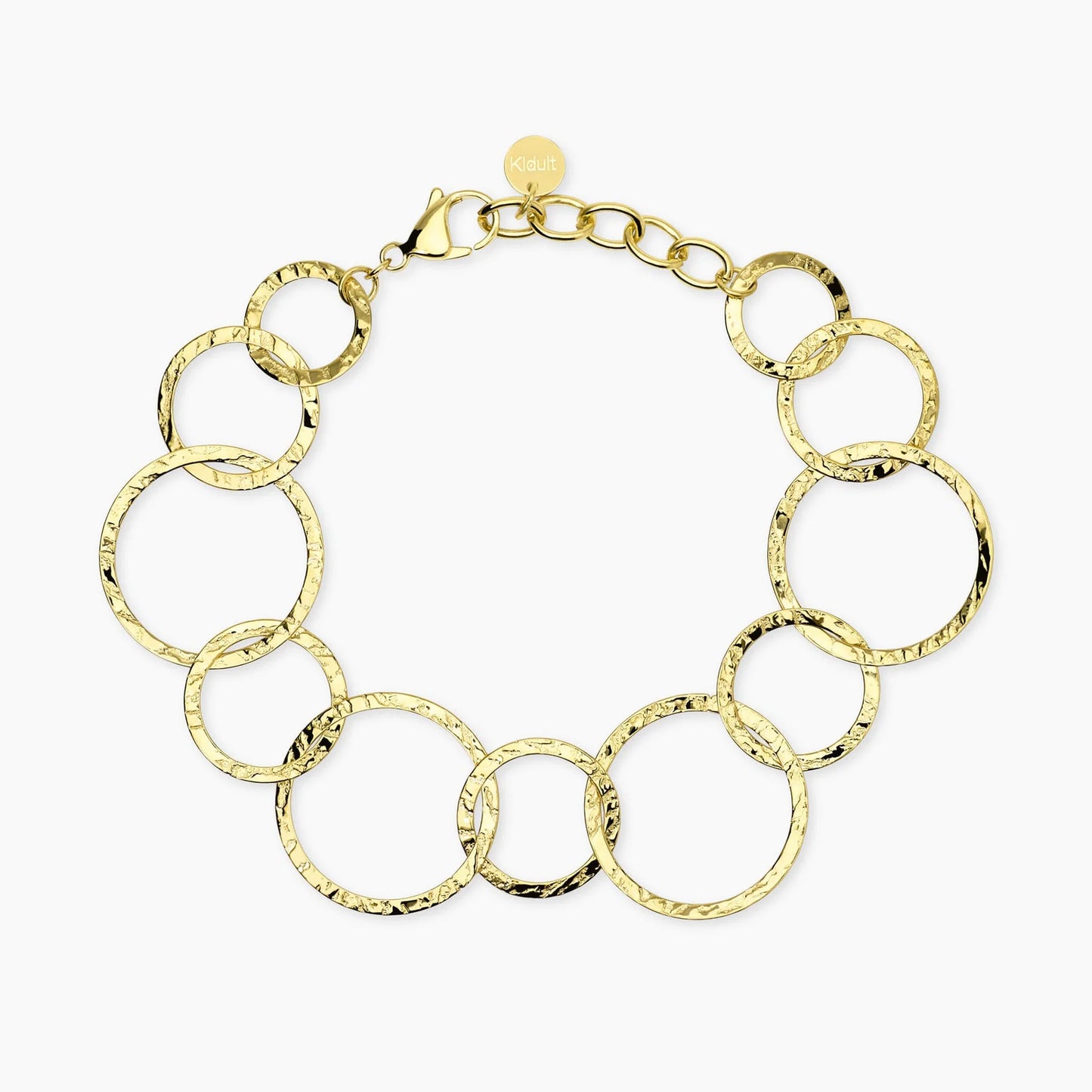 KIDULT - Bracciale con maglie dorate rotonde