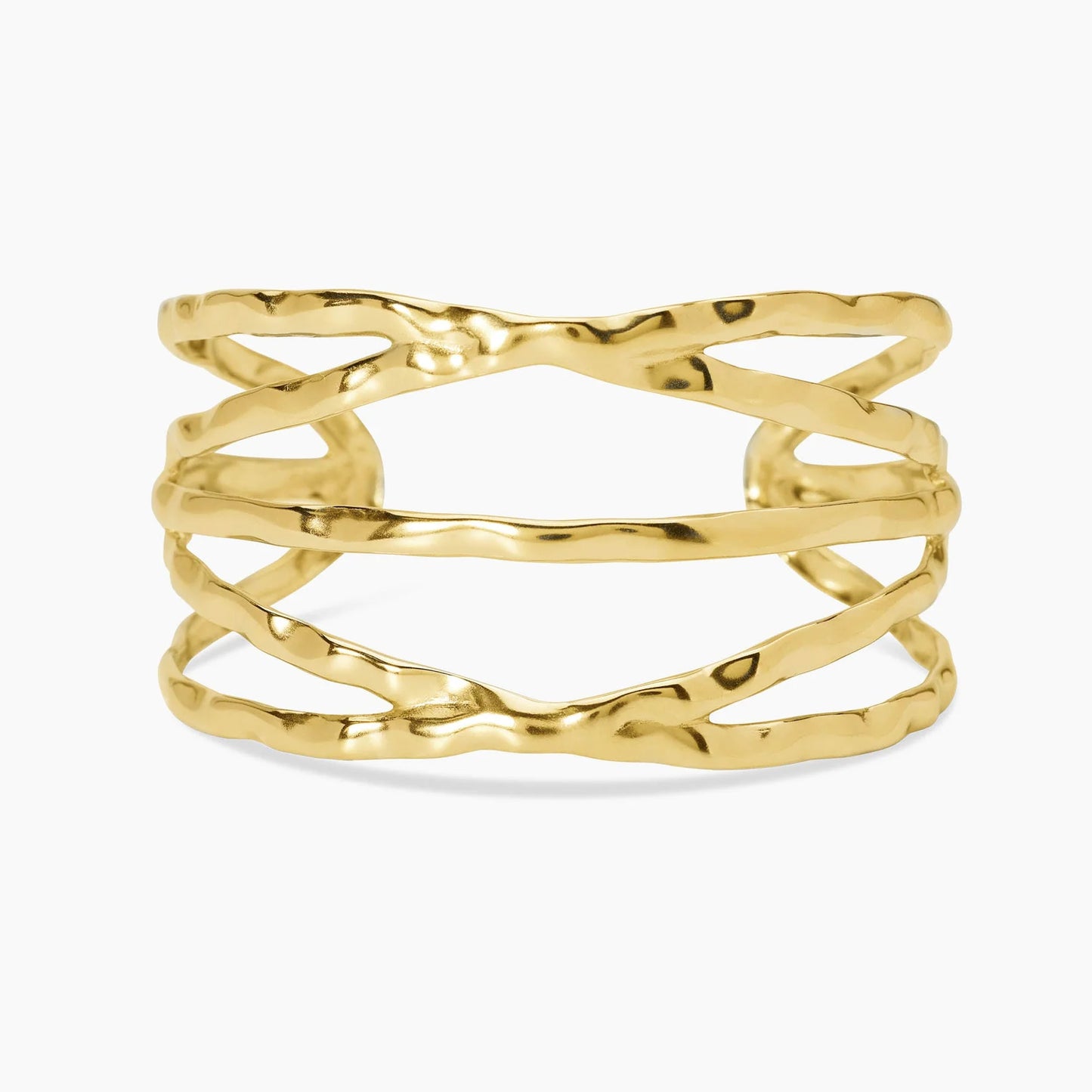 KIDULT - Bracciale cuff in acciaio dorato