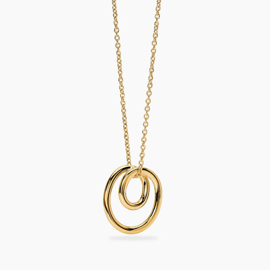 KIDULT - Collana girocollo donna con spirale in acciaio dorato