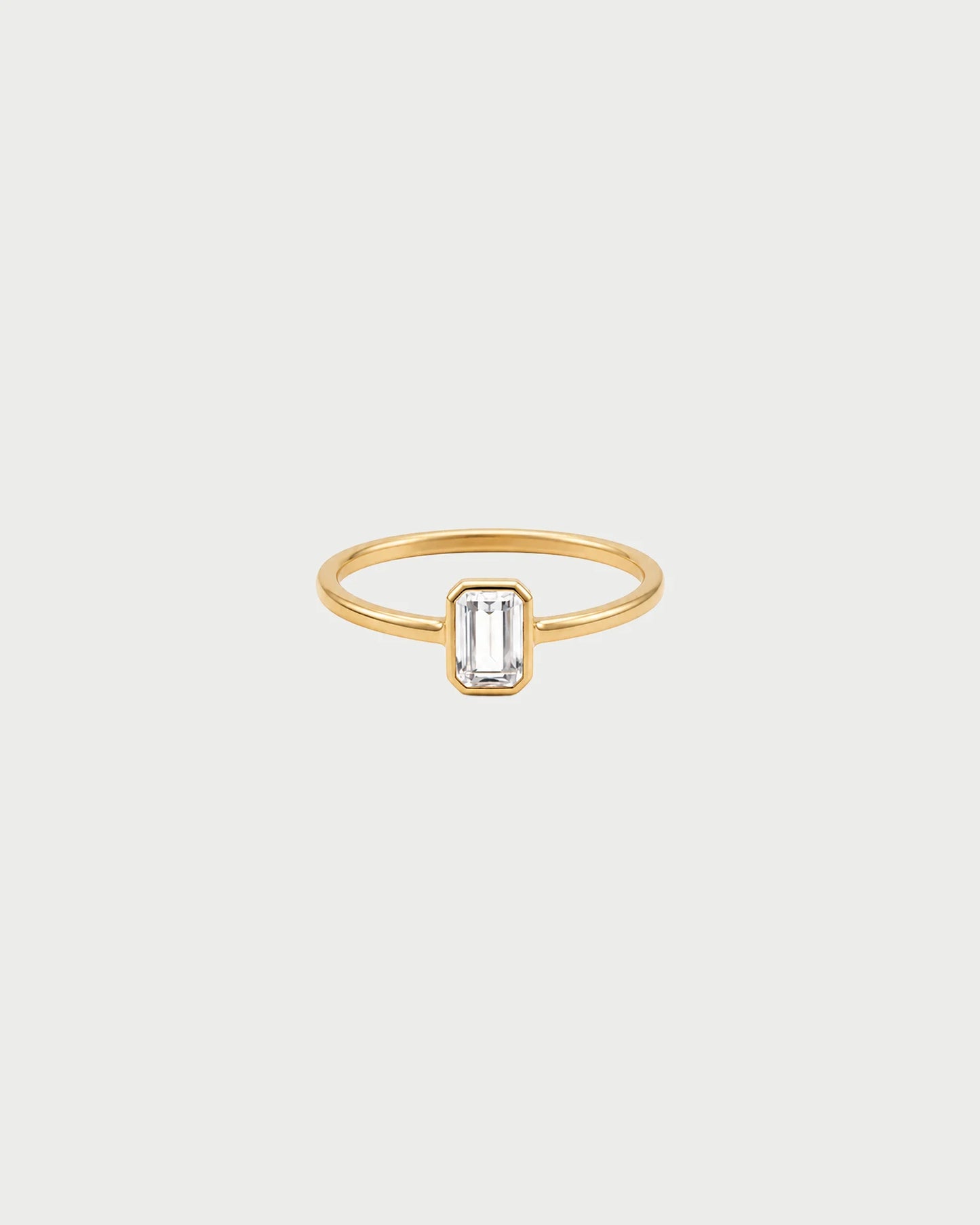 RUE DES MILLE - Anello Solitarie Emerald Cut