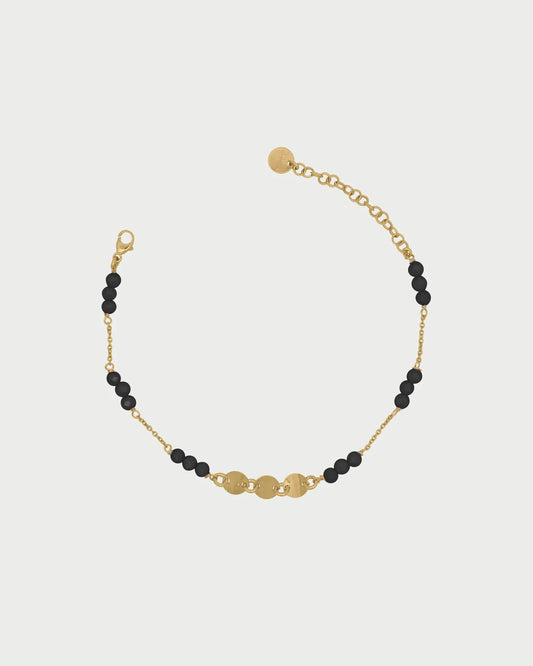 RUE DES MILLE - Bracciale catena zirconi Milky e Medaglie