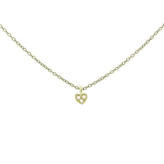 RUE DE SMILLE - GIROCOLLO CUORE CATENA CON VERNICE E DIAMANTI LAB GROWN