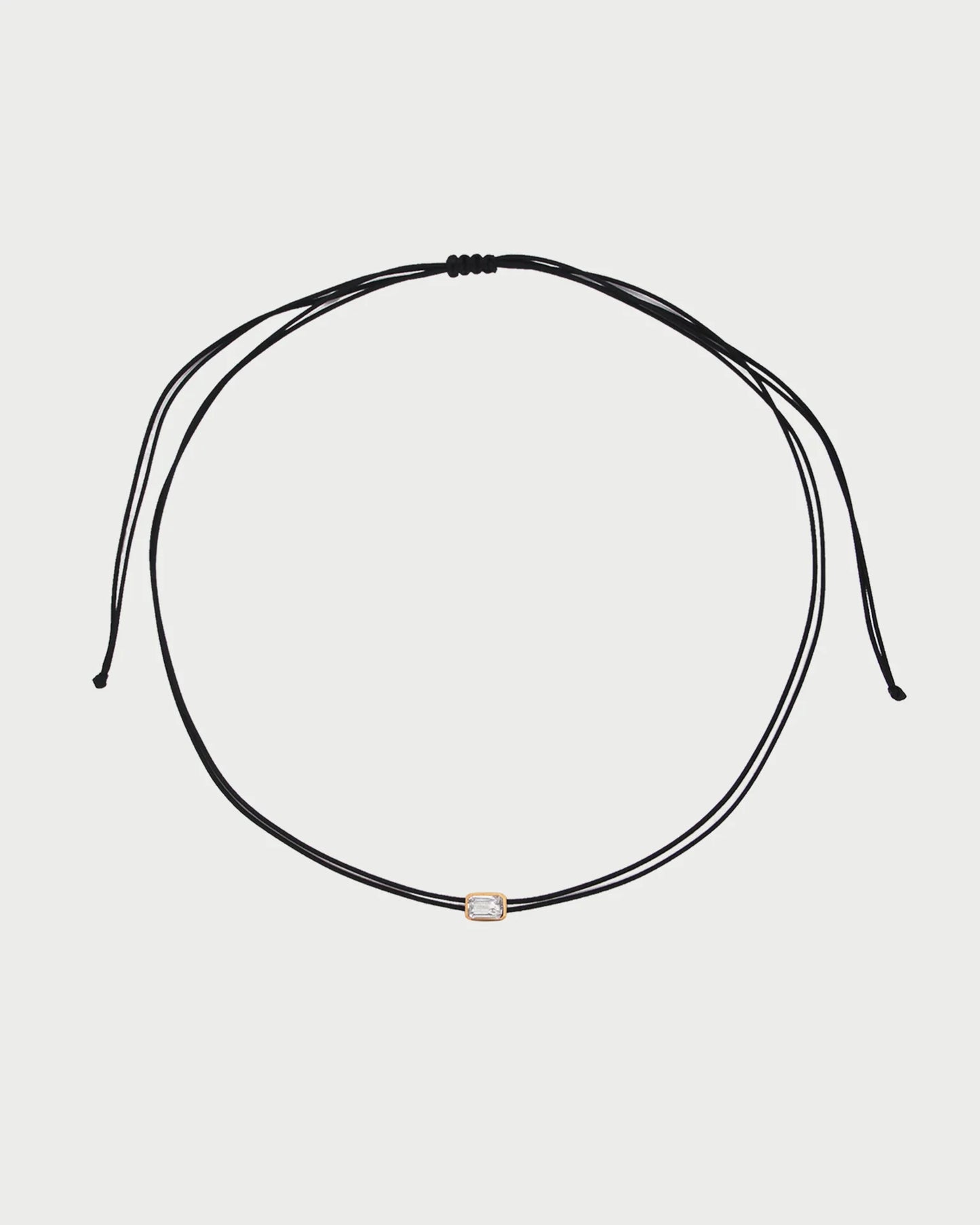 RUE DES MILLE - Choker tessuto Emeral Cut