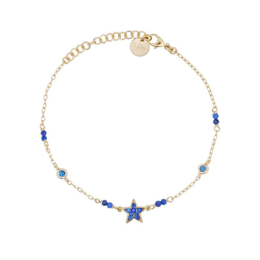 RUE DES MILLE - Bracciale catena con soggetti colorati STARDUST TEN