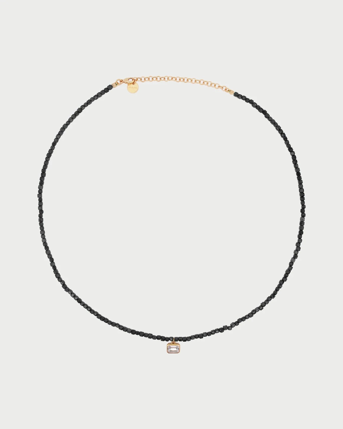 RUE DES MILLE - Girocollo Pietre Single Emerald Cut