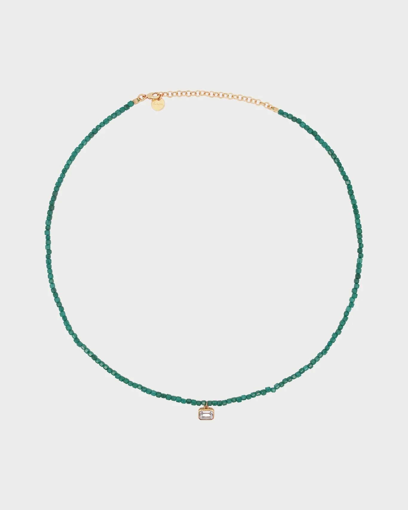 RUE DES MILLE - Girocollo Pietre Single Emerald Cut