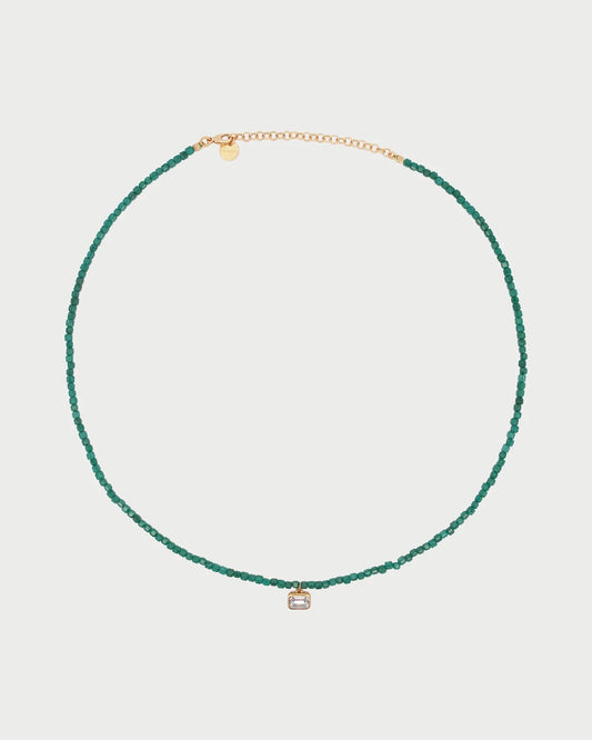 RUE DES MILLE - Girocollo Pietre Single Emerald Cut