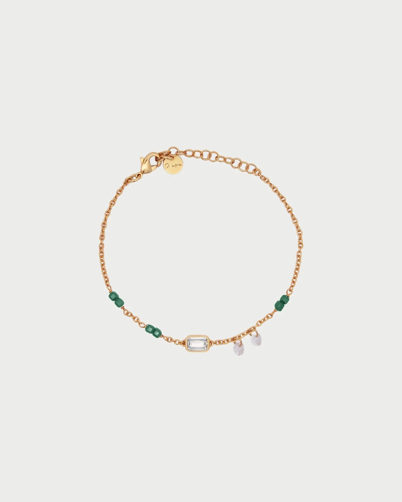 RUE DES MILLE - Bracciale Catena e Pietre Emerald Cut