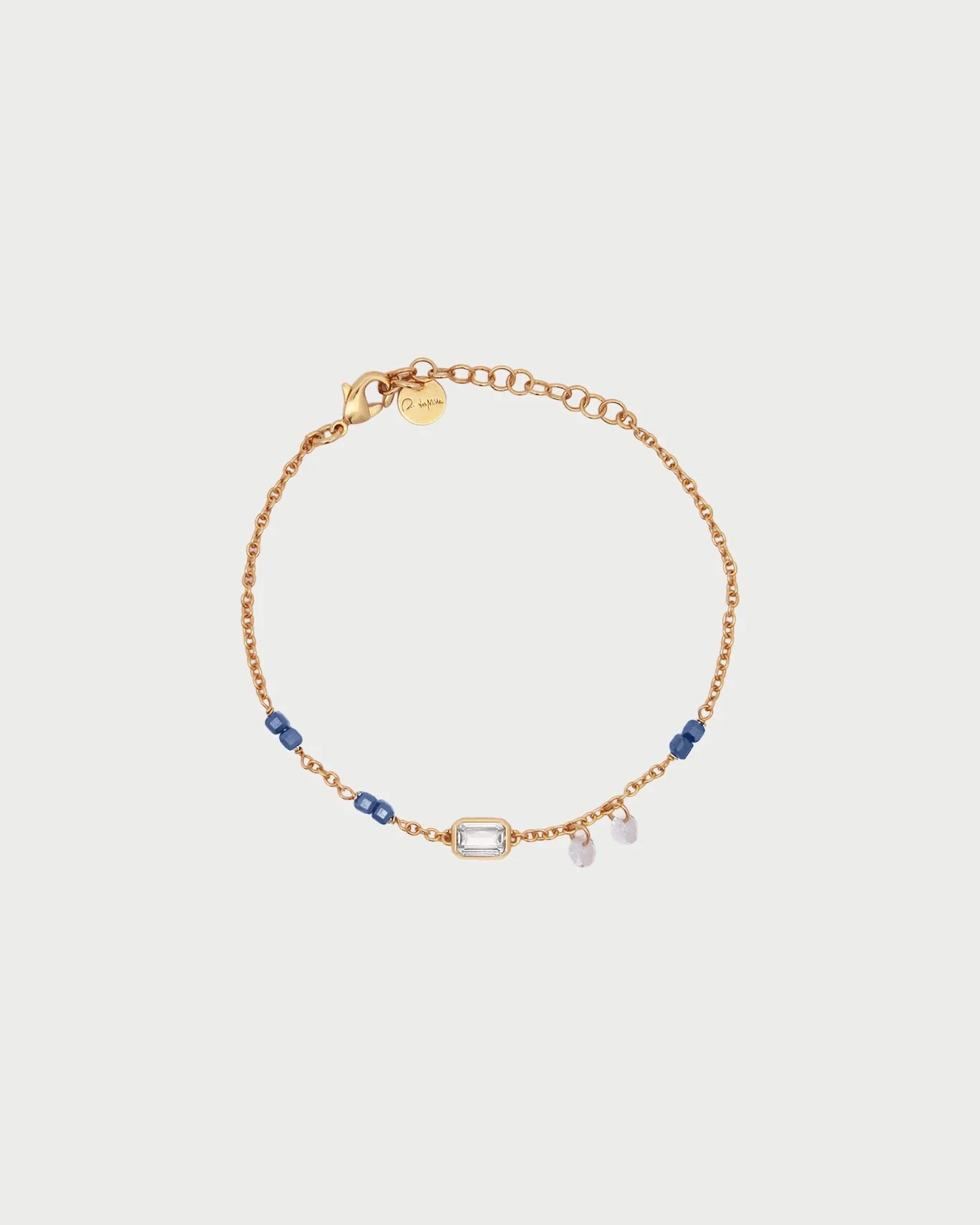 RUE DES MILLE - Bracciale Catena e Pietre Emerald Cut