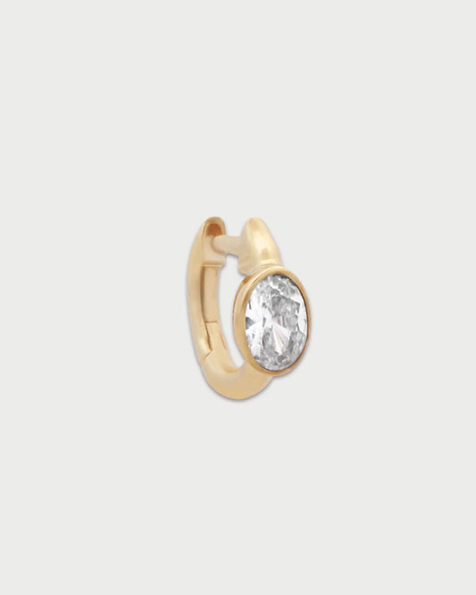RUE DES MILLE - Mono-orecchino Mini Oval Hoop
