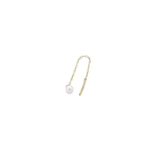 RUE DES MILLE - MONO-ORECCHINO PERLA CATENELLA - ORO18KT