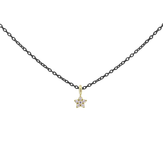 RUE DES MILLE - GIROCOLLO STELLA CATENA CON VERNICE E DIAMANTI LAB GROWN
