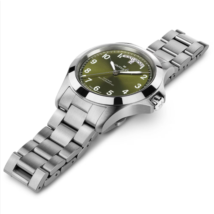 HAMILTON - KHAKI FIELD KING DAY-DATE 40 MM